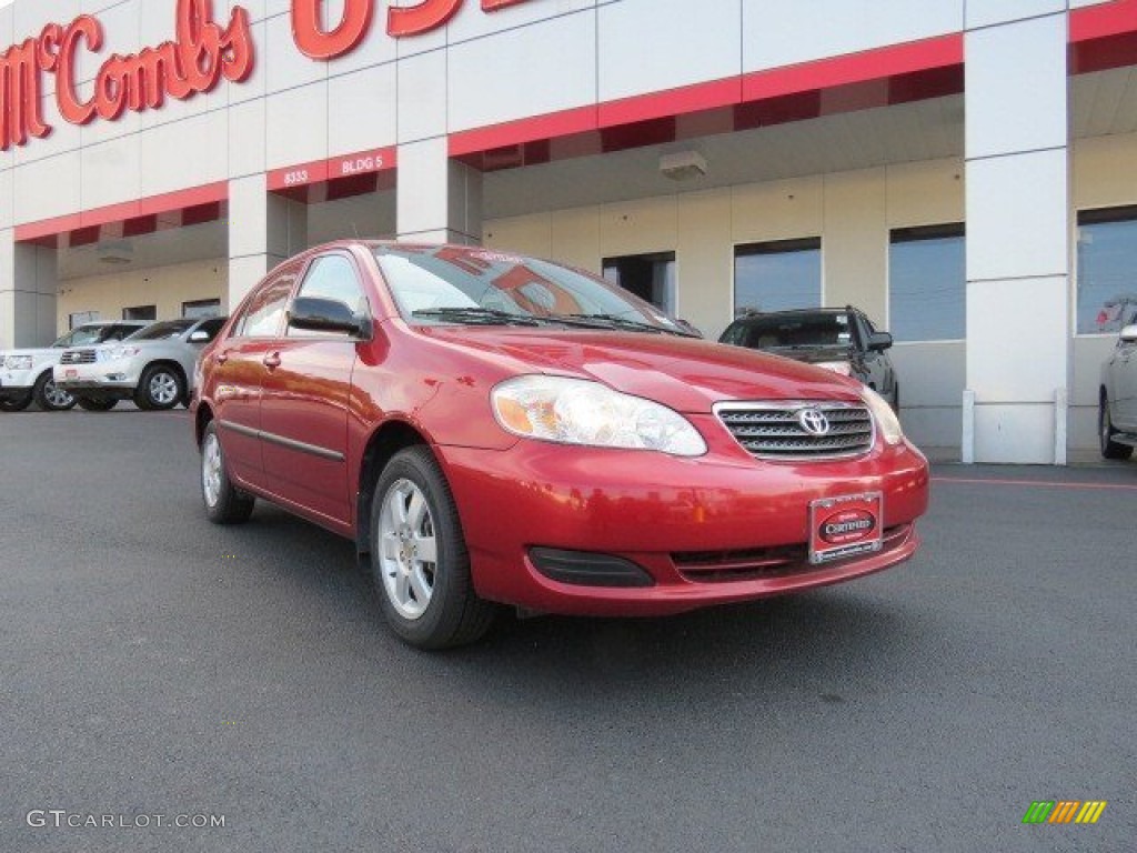 2008 Corolla CE - Impulse Red Pearl / Stone photo #1