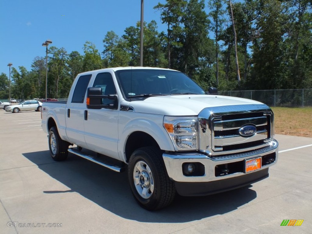 2012 F250 Super Duty XLT Crew Cab 4x4 - Oxford White / Steel photo #1