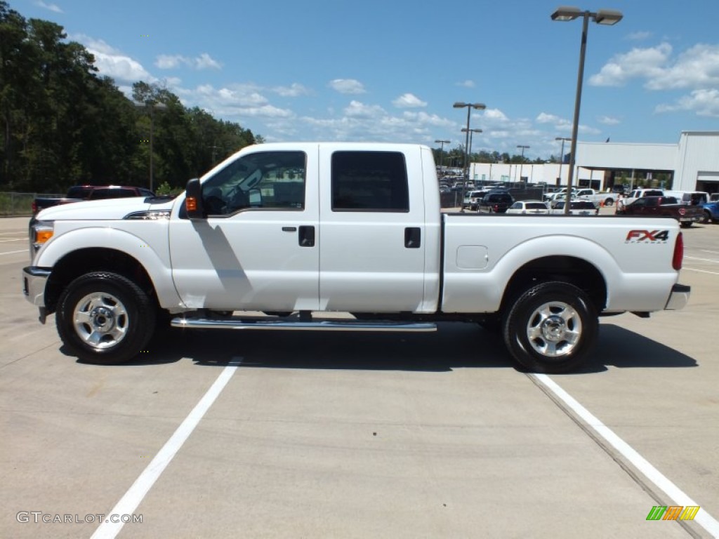 2012 F250 Super Duty XLT Crew Cab 4x4 - Oxford White / Steel photo #8