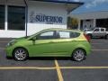 2013 Electrolyte Green Hyundai Accent SE 5 Door  photo #2