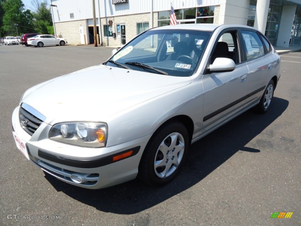 2006 Elantra GLS Hatchback - Sterling Silver / Gray photo #2