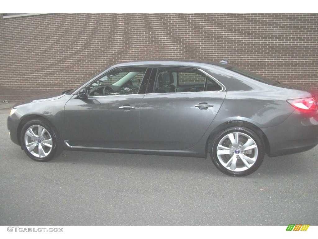 2011 9-5 Turbo4 Premium Sedan - Carbon Grey Metallic / Jet Black photo #1