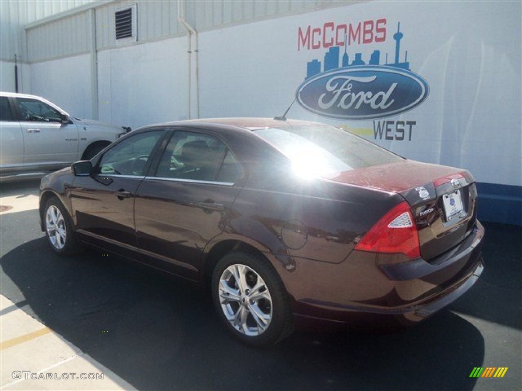 2012 Fusion SE - Bordeaux Reserve Metallic / Camel photo #3