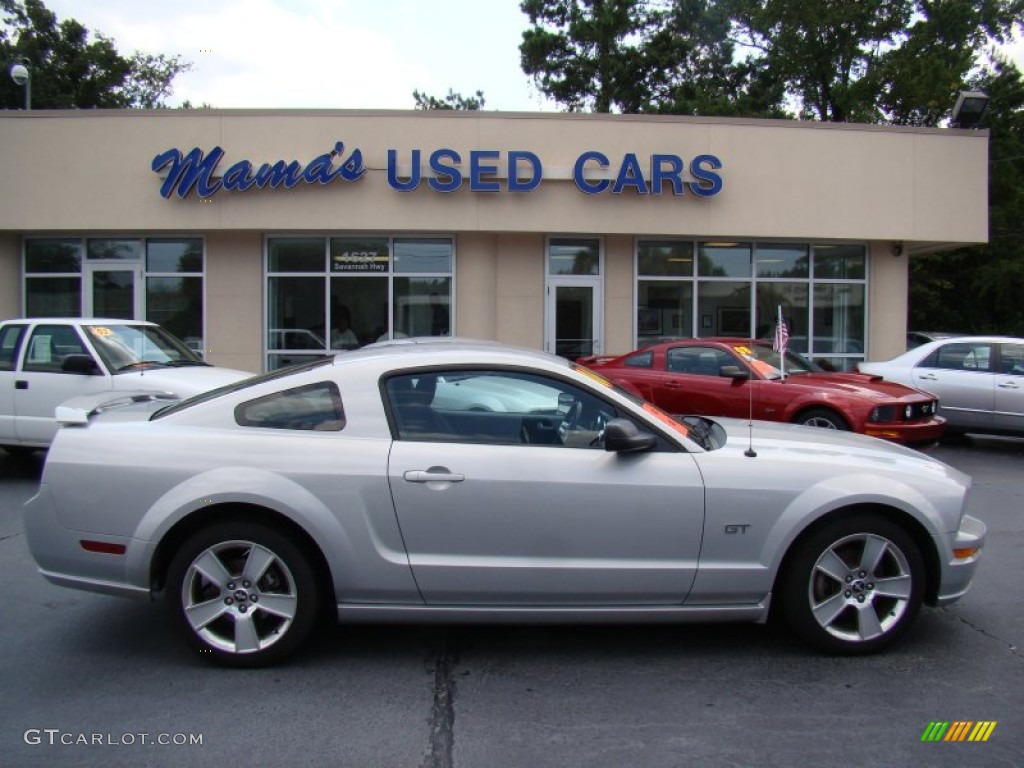 2006 Mustang GT Deluxe Coupe - Satin Silver Metallic / Dark Charcoal photo #1