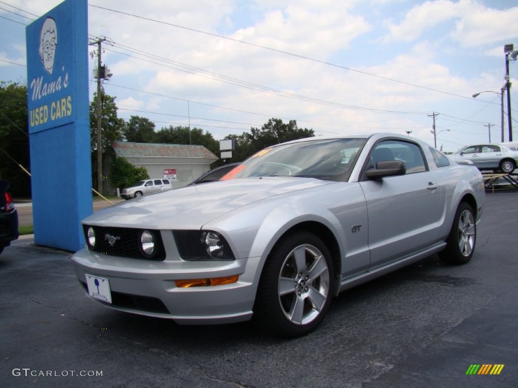 2006 Mustang GT Deluxe Coupe - Satin Silver Metallic / Dark Charcoal photo #4