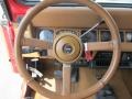 1995 Jeep Wrangler Spice Beige Interior Steering Wheel Photo