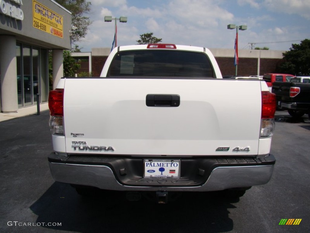 2010 Tundra TRD CrewMax 4x4 - Super White / Graphite Gray photo #7