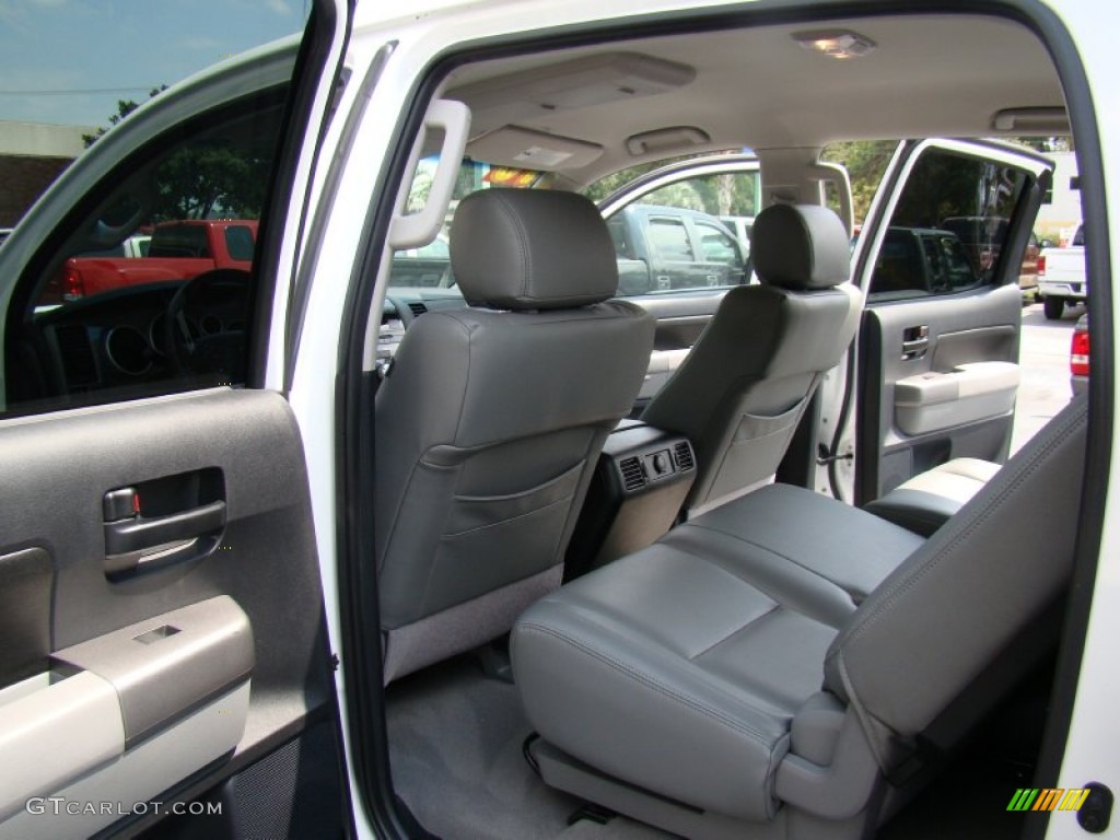 2010 Tundra TRD CrewMax 4x4 - Super White / Graphite Gray photo #11