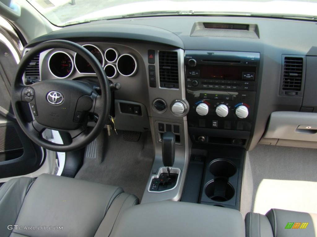 2010 Tundra TRD CrewMax 4x4 - Super White / Graphite Gray photo #14