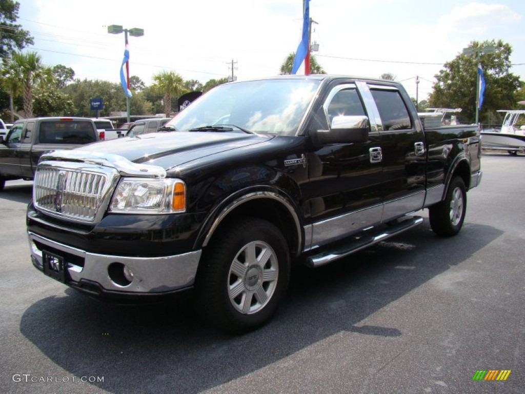 2008 Mark LT SuperCrew 4x4 - Black / Black/Dove Grey Piping photo #4