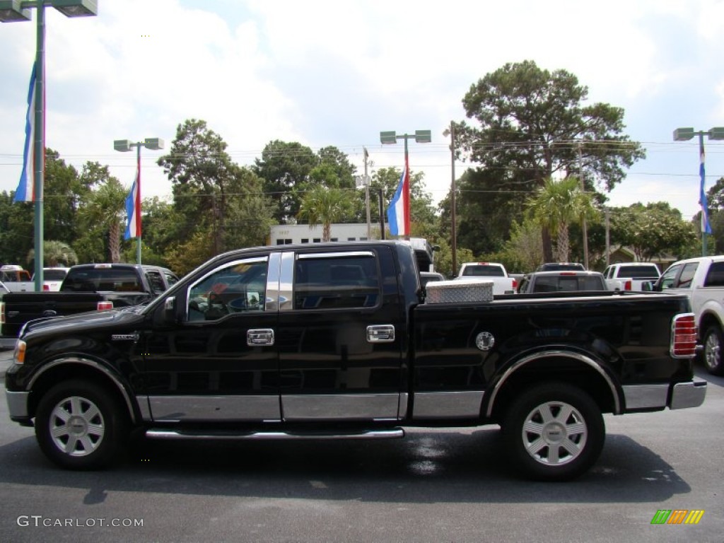 2008 Mark LT SuperCrew 4x4 - Black / Black/Dove Grey Piping photo #5