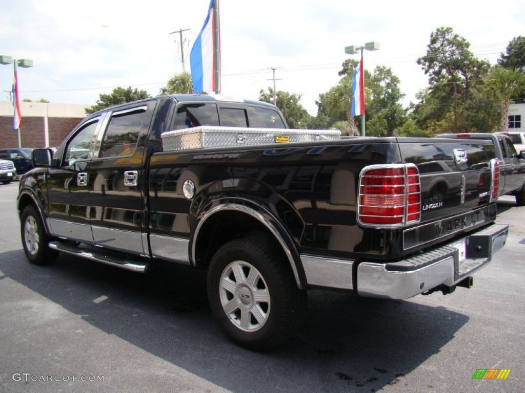 2008 Mark LT SuperCrew 4x4 - Black / Black/Dove Grey Piping photo #6