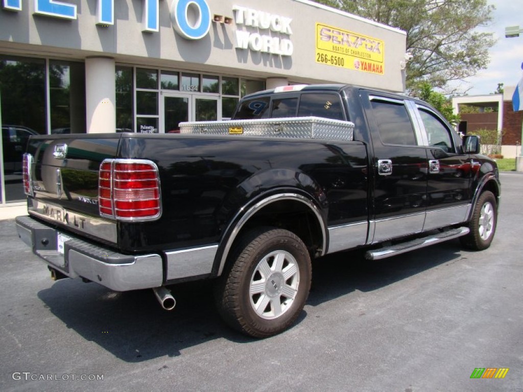 2008 Mark LT SuperCrew 4x4 - Black / Black/Dove Grey Piping photo #8