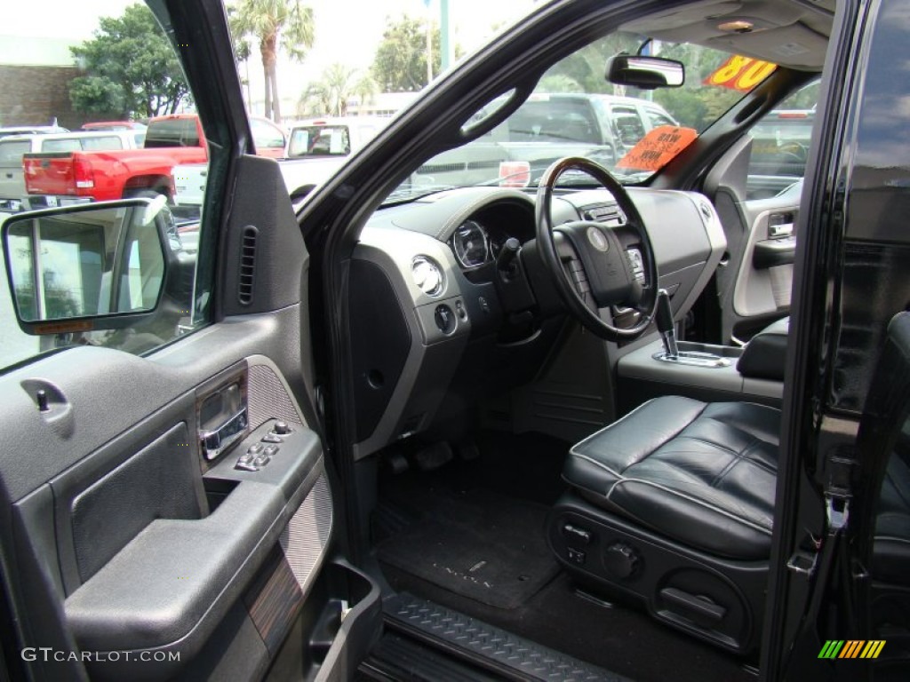 2008 Mark LT SuperCrew 4x4 - Black / Black/Dove Grey Piping photo #9