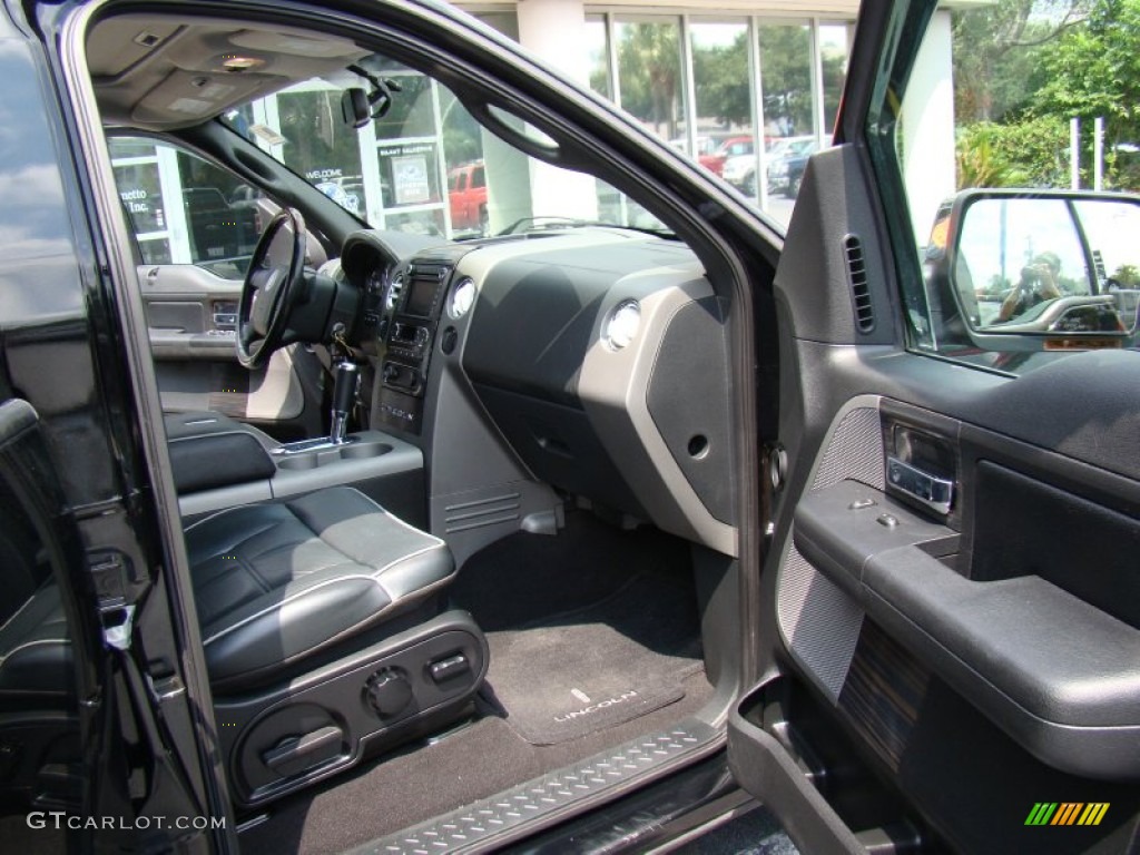 2008 Mark LT SuperCrew 4x4 - Black / Black/Dove Grey Piping photo #12