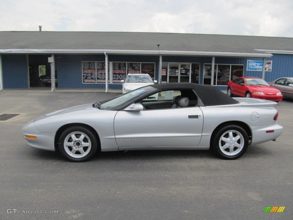 1995 Firebird Convertible - Bright Silver Metallic / Medium Gray photo #2