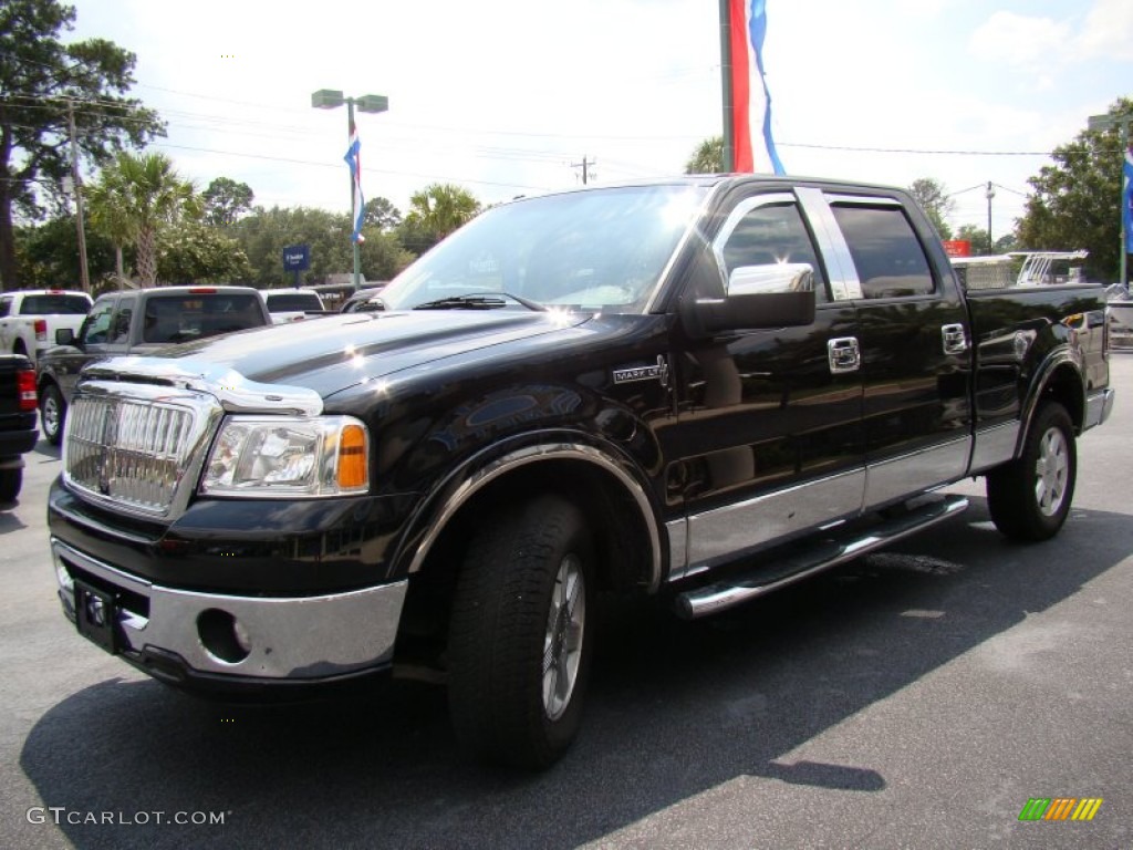 2008 Mark LT SuperCrew 4x4 - Black / Black/Dove Grey Piping photo #32