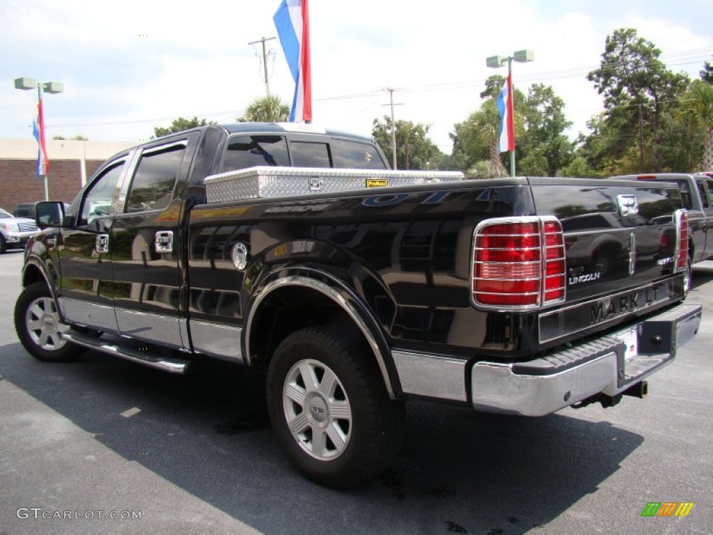 2008 Mark LT SuperCrew 4x4 - Black / Black/Dove Grey Piping photo #33