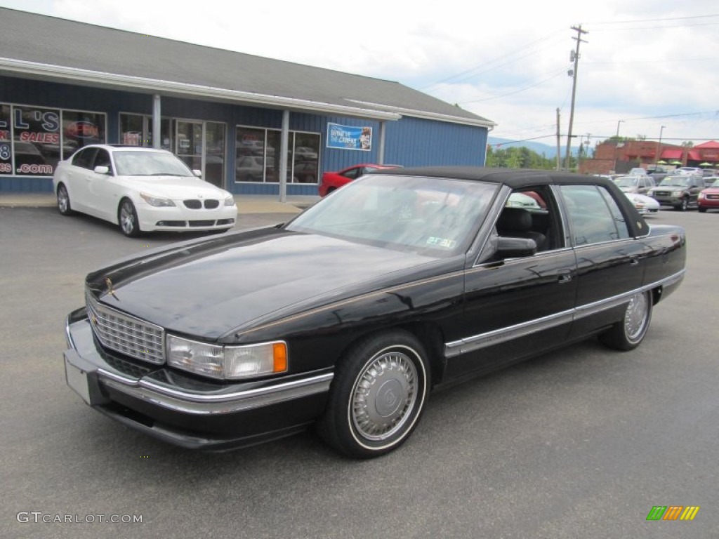 1996 DeVille Sedan - Black / Black photo #1