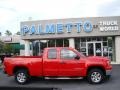 2009 Fire Red GMC Sierra 1500 SLE Extended Cab  photo #1