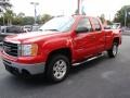 2009 Fire Red GMC Sierra 1500 SLE Extended Cab  photo #4