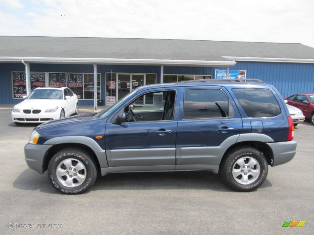 Calypso Blue Metallic 2002 Mazda Tribute ES V6 4WD Exterior Photo #69362230