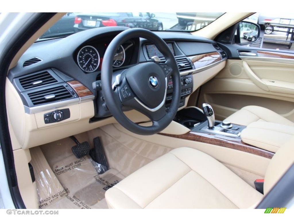 Sand Beige Nevada Leather Interior 2009 BMW X6 xDrive35i Photo #69362323
