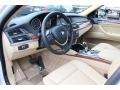 2009 BMW X6 Sand Beige Nevada Leather Interior Prime Interior Photo