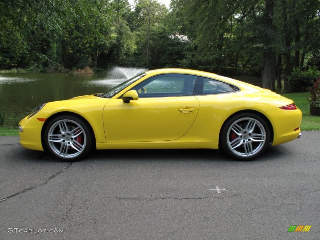 Racing Yellow 2012 Porsche New 911 Carrera S Coupe Exterior Photo #69362551