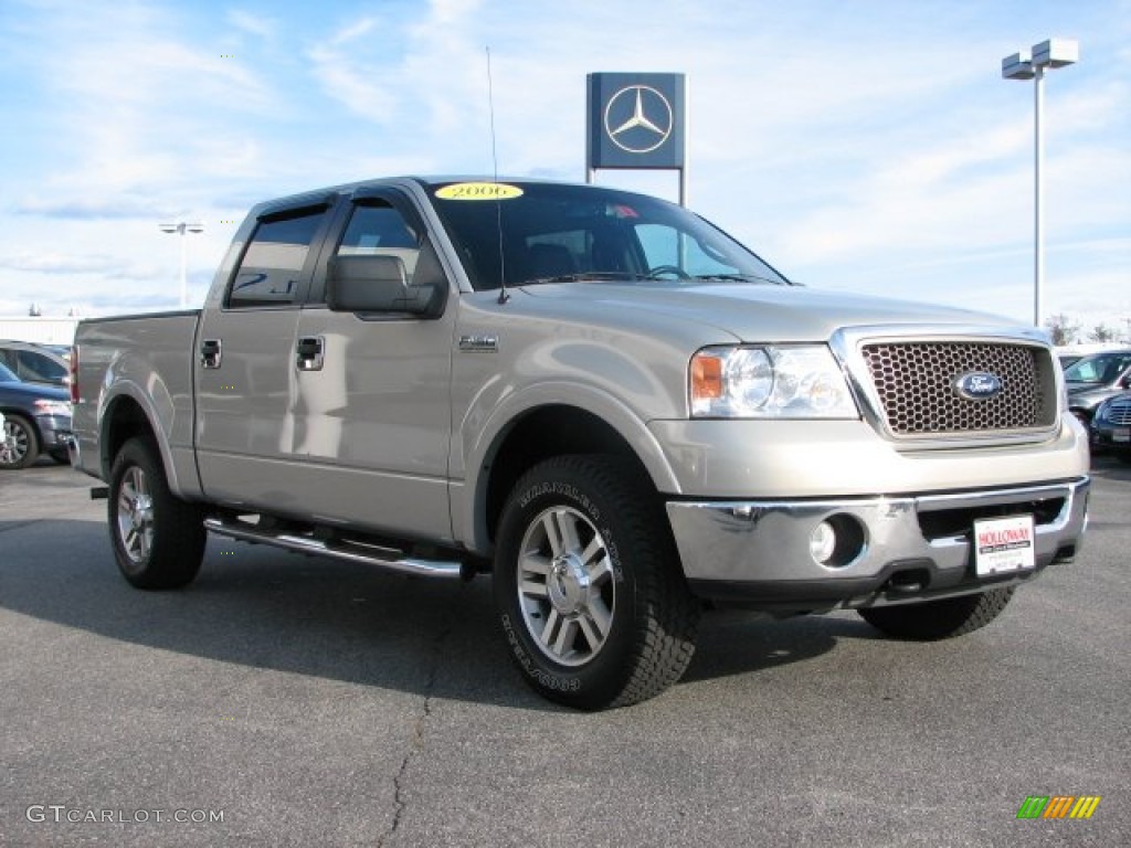 2006 F150 Lariat SuperCrew 4x4 - Silver Metallic / Black photo #3