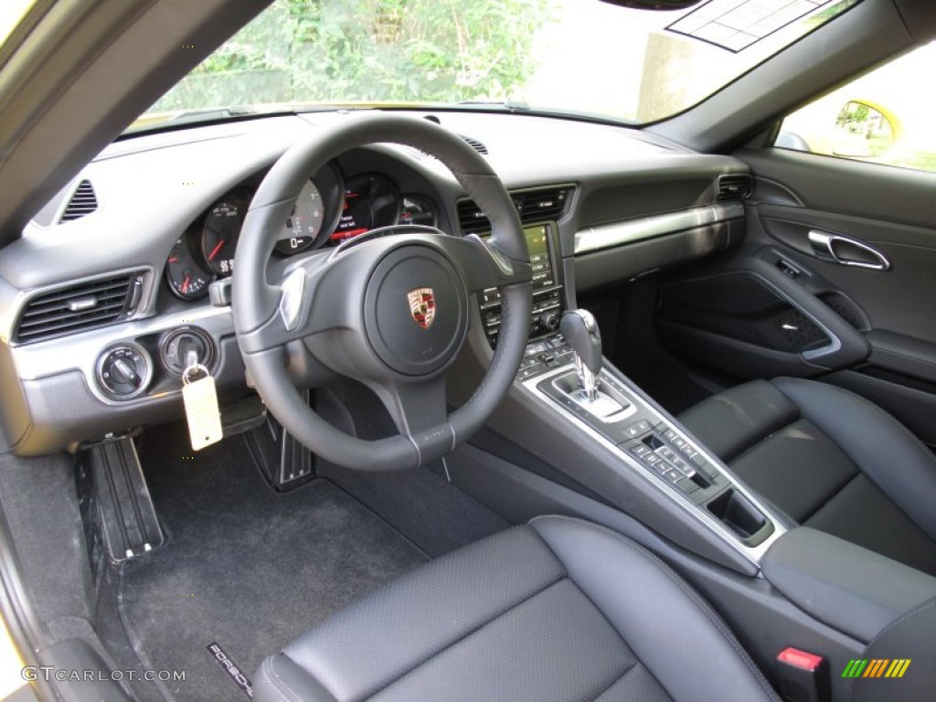 Black Interior 2012 Porsche New 911 Carrera S Coupe Photo #69362629