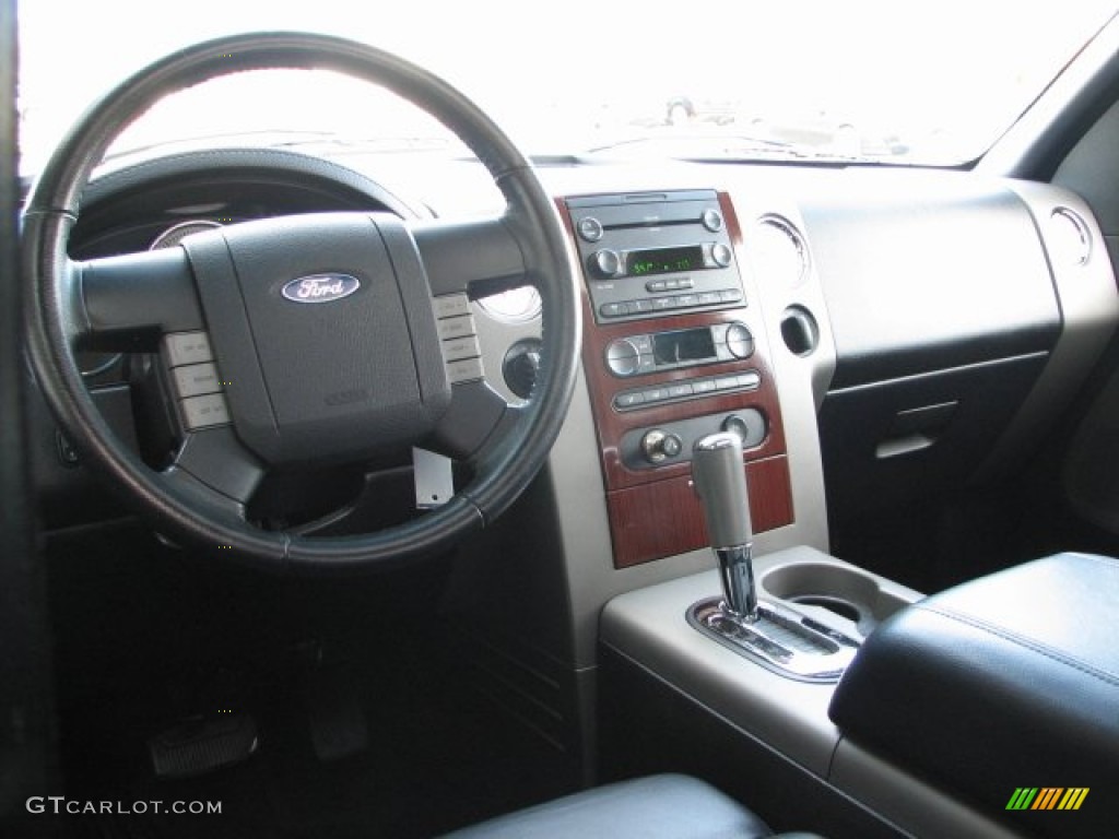 2006 F150 Lariat SuperCrew 4x4 - Silver Metallic / Black photo #6