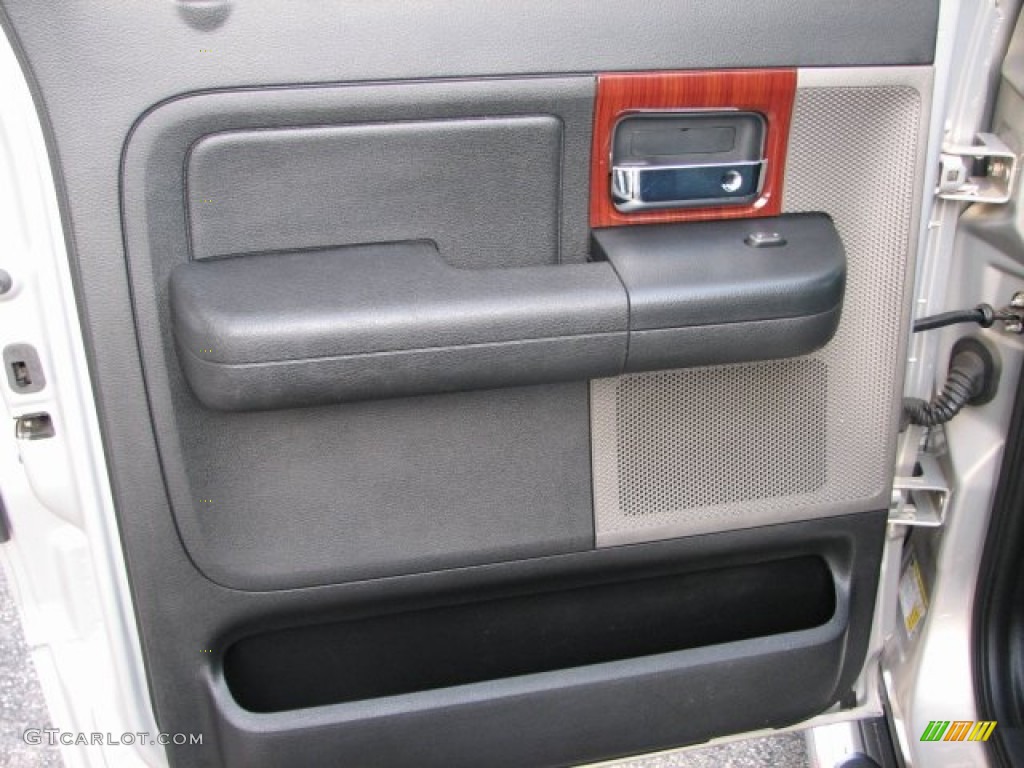 2006 F150 Lariat SuperCrew 4x4 - Silver Metallic / Black photo #9