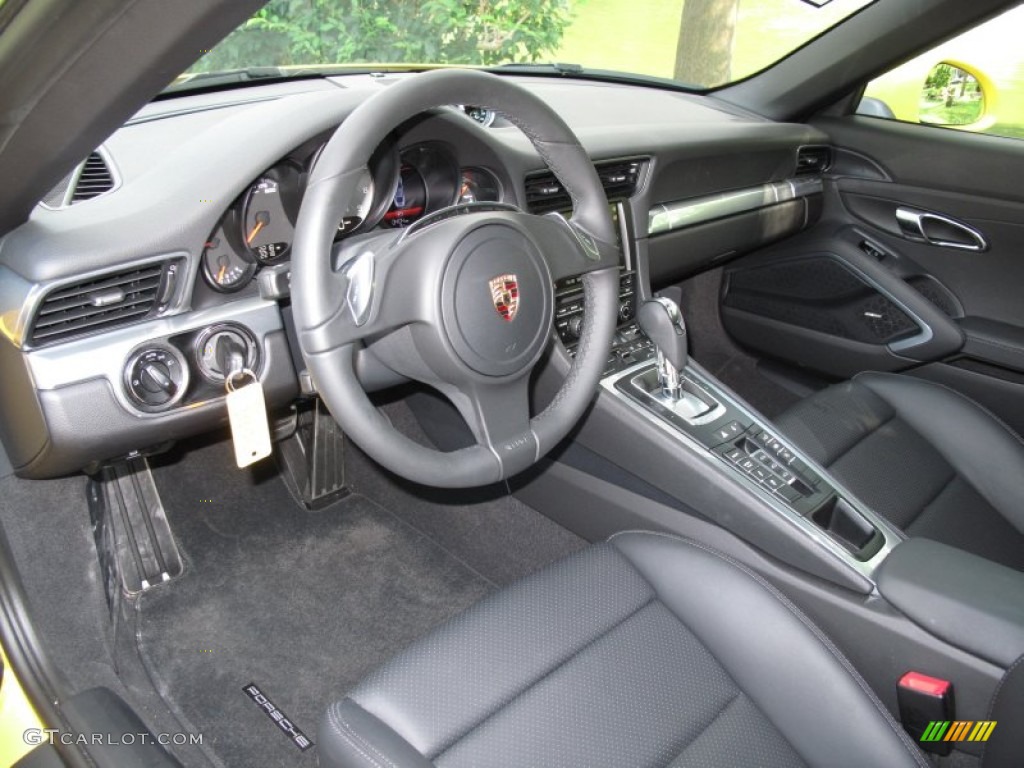 Black Interior 2012 Porsche New 911 Carrera S Coupe Photo #69362686