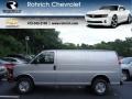 2013 Sheer Silver Metallic Chevrolet Express 2500 Cargo Van  photo #1