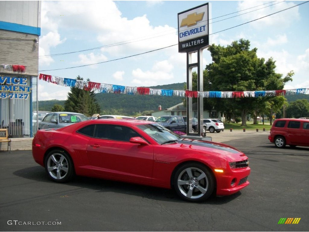 2011 Camaro SS/RS Coupe - Victory Red / Gray photo #1