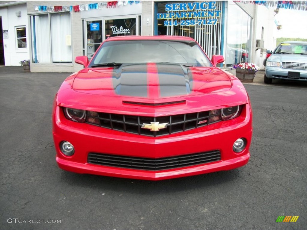 2011 Camaro SS/RS Coupe - Victory Red / Gray photo #3