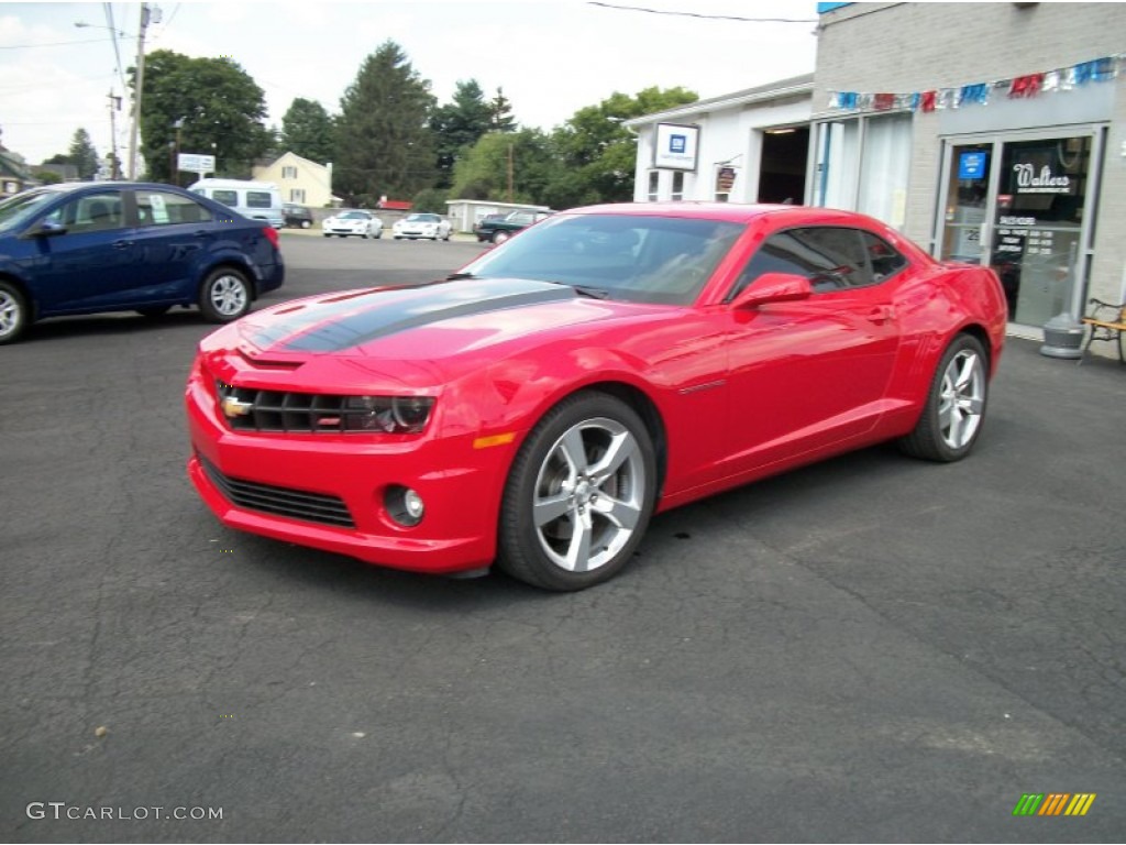 2011 Camaro SS/RS Coupe - Victory Red / Gray photo #4