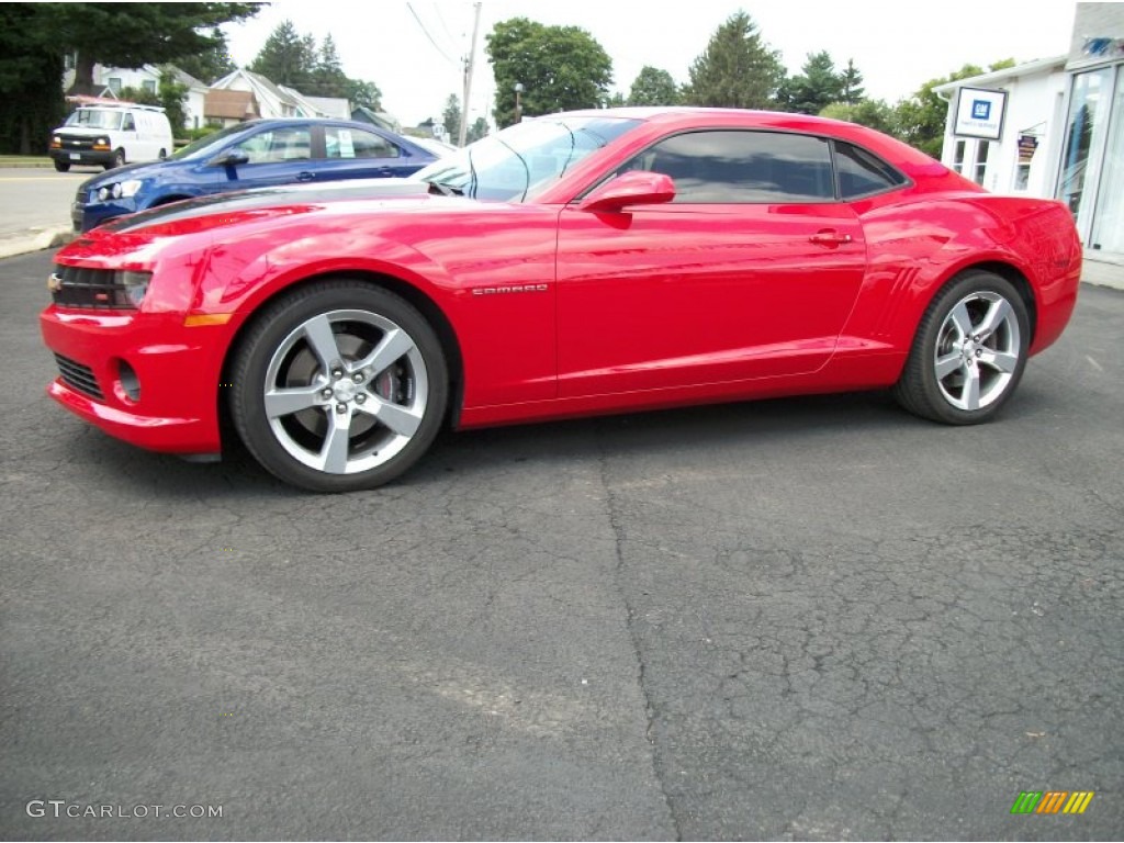 2011 Camaro SS/RS Coupe - Victory Red / Gray photo #34