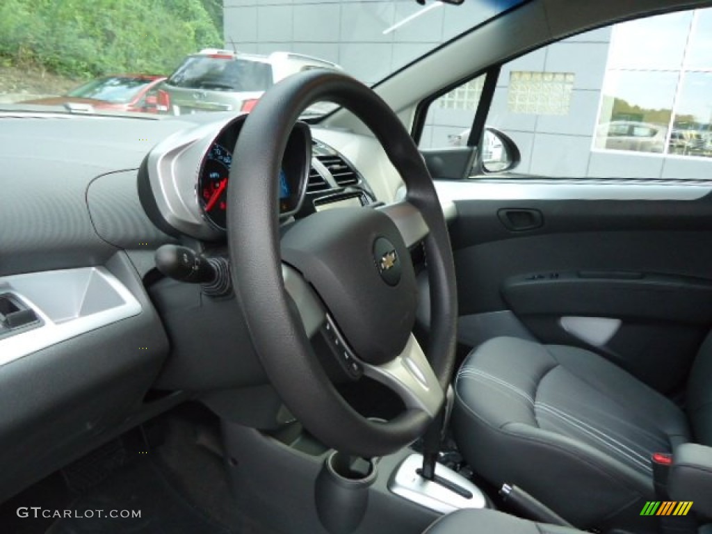 2013 Chevrolet Spark LT Silver/Silver Steering Wheel Photo #69364141