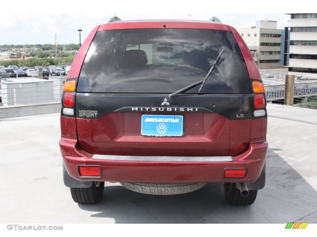 2003 Montero Sport ES - Cambridge Red Pearl / Gray photo #4