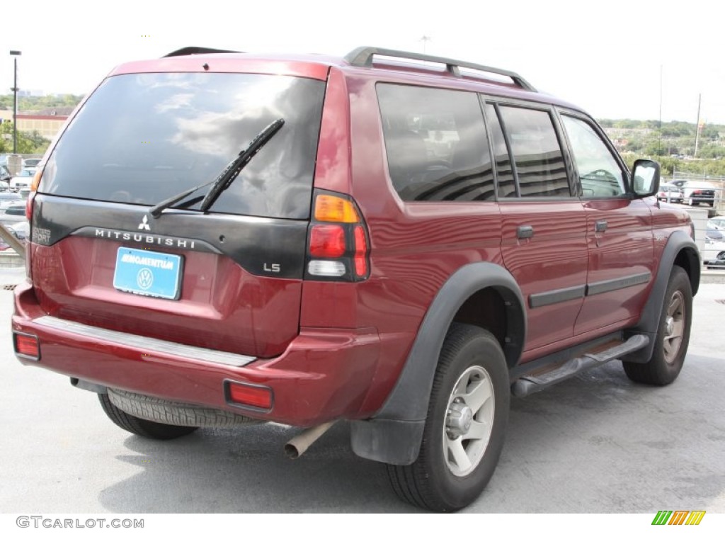 2003 Montero Sport ES - Cambridge Red Pearl / Gray photo #5