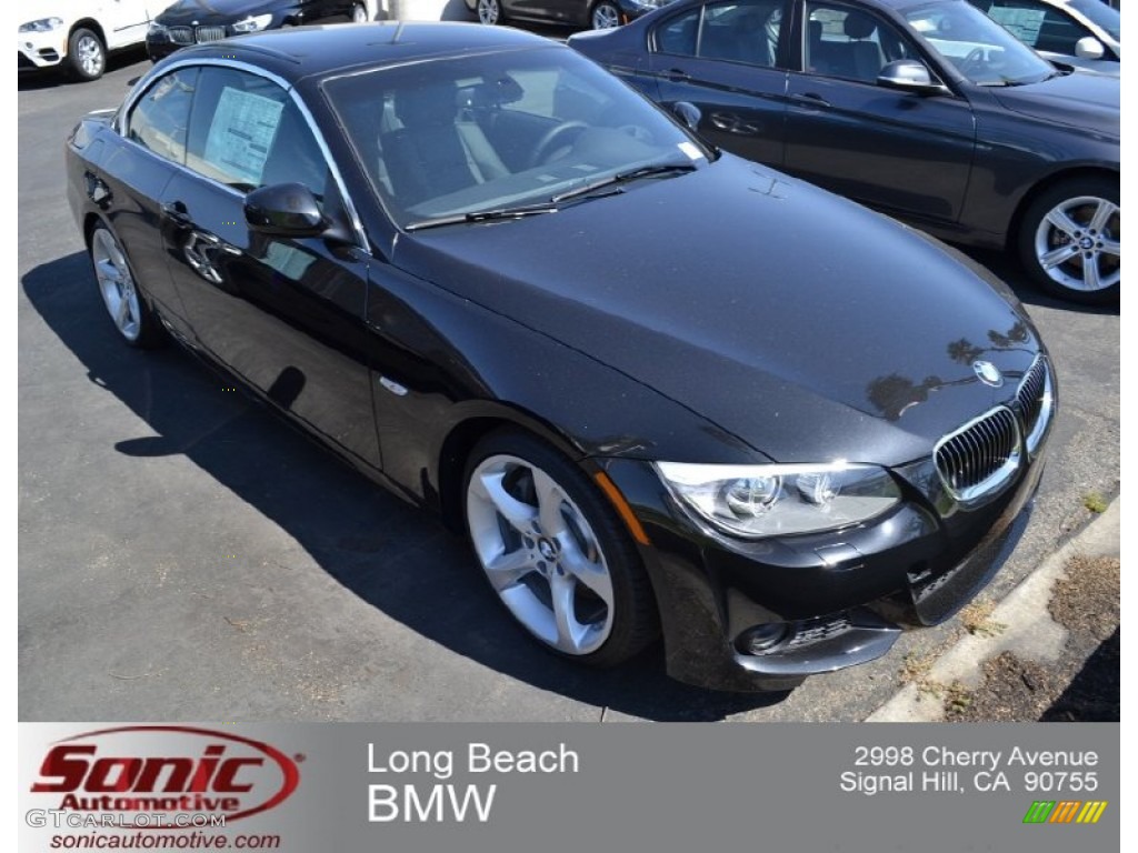 2012 3 Series 335i Convertible - Black Sapphire Metallic / Black photo #1