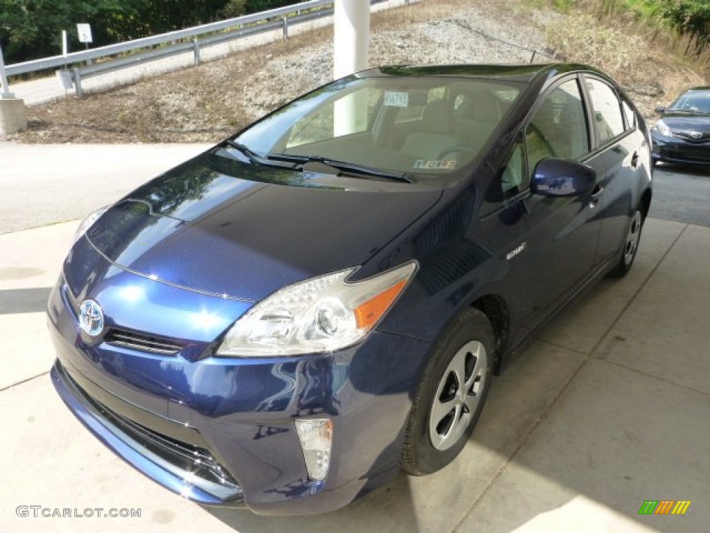 2012 Prius 3rd Gen Two Hybrid - Nautical Blue Metallic / Bisque photo #5