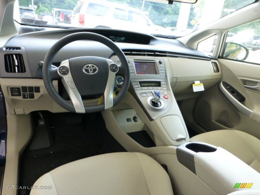 2012 Prius 3rd Gen Two Hybrid - Nautical Blue Metallic / Bisque photo #10