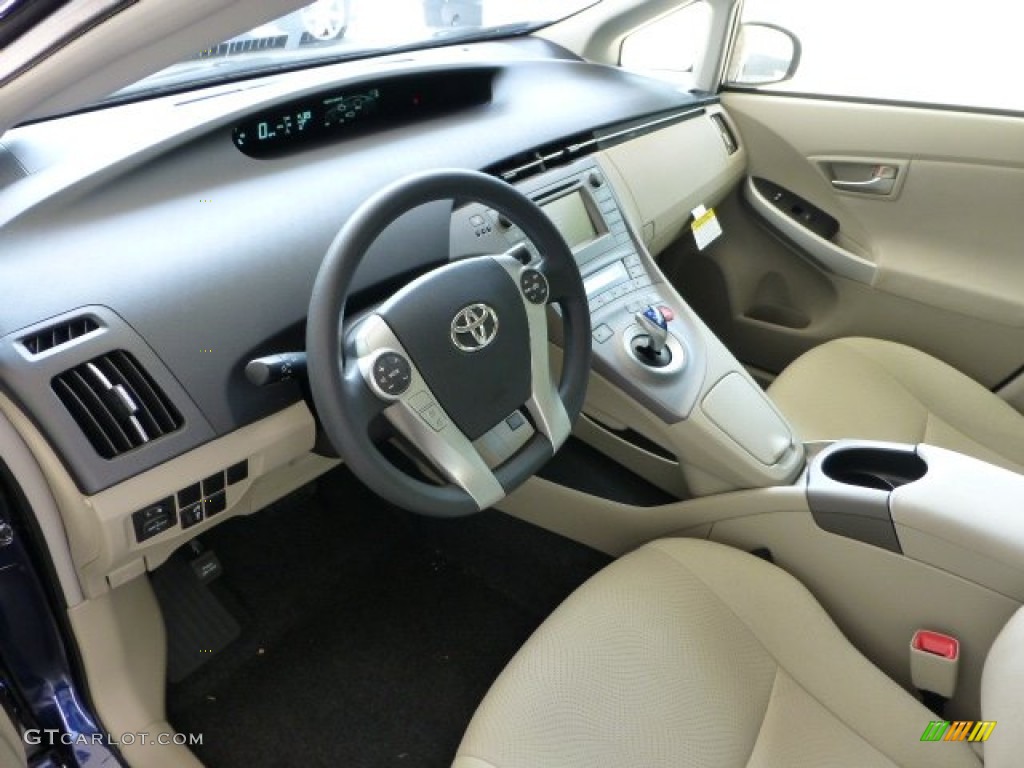 2012 Prius 3rd Gen Two Hybrid - Nautical Blue Metallic / Bisque photo #12