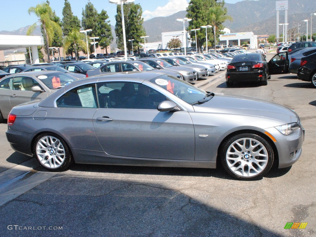 2009 3 Series 328i Convertible - Space Grey Metallic / Black photo #3