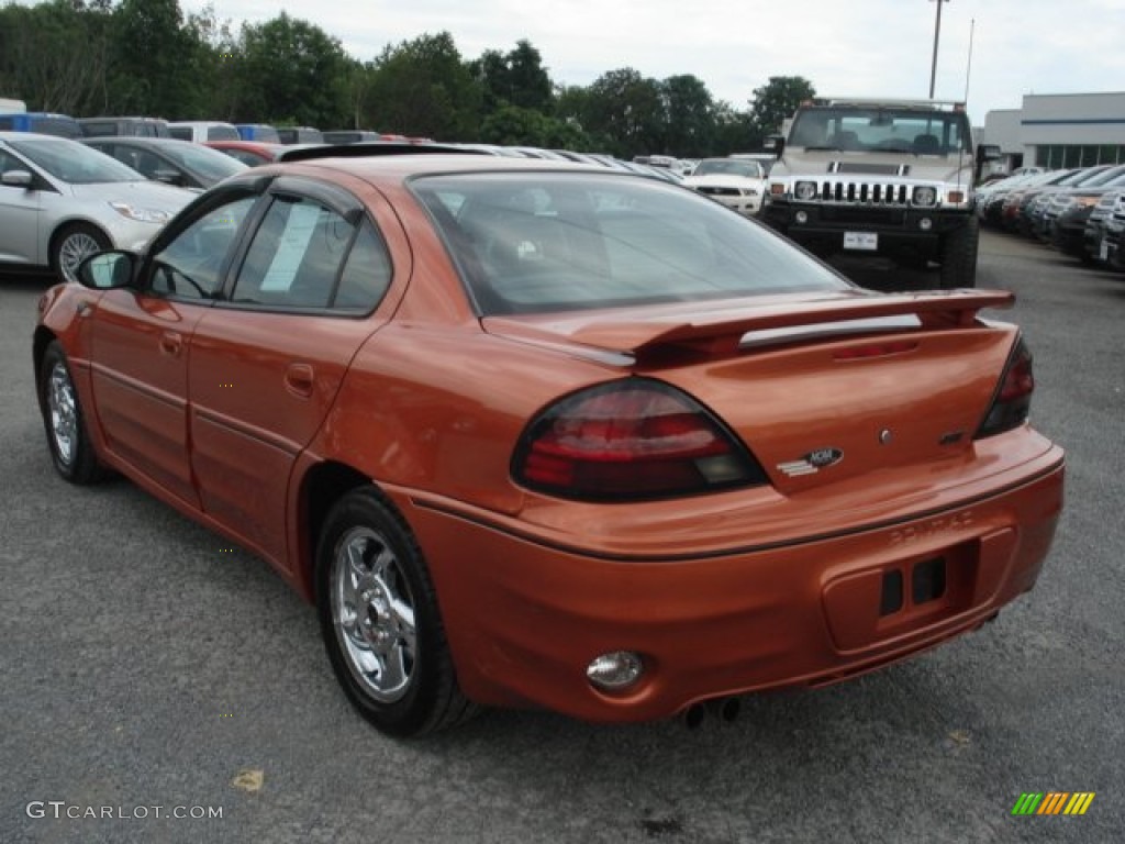 2004 Grand Am GT Sedan - Fusion Orange Metallic / Dark Pewter photo #6