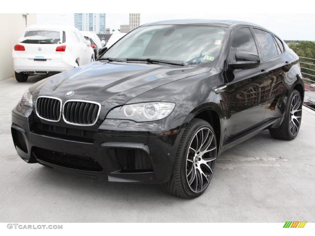 Black Sapphire Metallic 2012 BMW X6 M Standard X6 M Model Exterior Photo #69367759