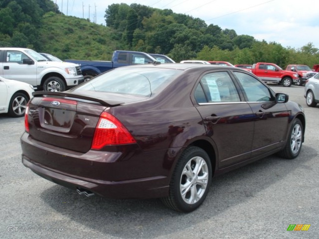 2012 Fusion SE - Bordeaux Reserve Metallic / Charcoal Black photo #8